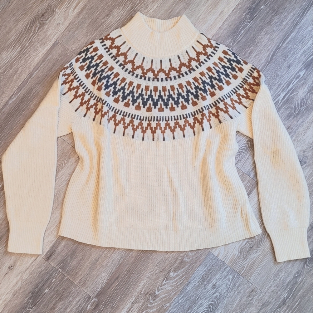 J. Crew Fair Isle Sweater Size Large